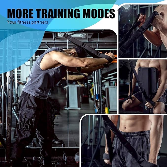 Ergonomic Resistance Cable Attachments for Multiple Equipment Compatibility and Antislip Grip in Strength Training Universald Gym Workout Handle