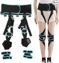 Agatige Leg Corrector Strap, High Elasticity O X Type Leg Correction Bandage Legs Posture Corrector Brace Foot Correction Belt for Adults(L(59.1-66.9in))