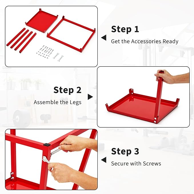 Plyometric Jump Box, Plyo Box with 15 * 18 Inch Rectangular Surface, Heavy Duty Steel Step Up Box , Anti-Slip Jump Trainers for Home Gym Workout, Condition Strength Training with Sizes 12'', 18'', 24''