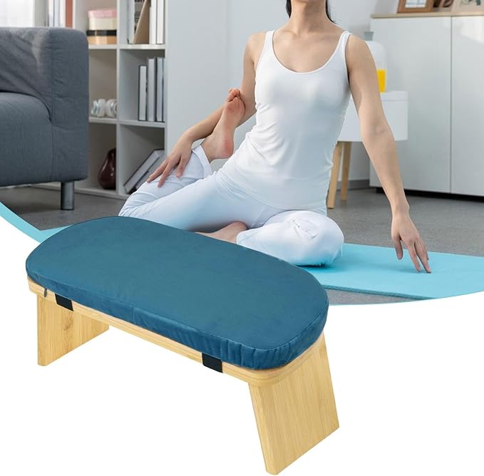 Yoga Meditation Bench Prayer Stool Portable for Extended Practice Kneeling Stool