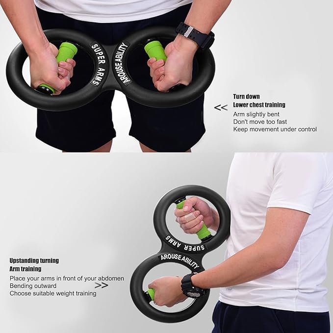 Hand Grip Strengthener, Arm Strength Exercise Tool 8 Shaped Circulation Wrist Strength Training Fitness Tool, 10kg Strength Training Grip Strengtheners Grip Strength Trainer, Hand Exerciser Bars