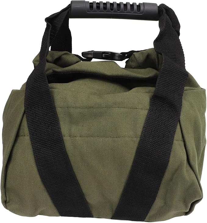 Fitness Workout Sandbag with Handles, Weightlifting Training Sandbag, Empty Exercise Power Bag for Home Gym and Travel, 16oz Canvas Durable Sandbag with Ergonomic Grip