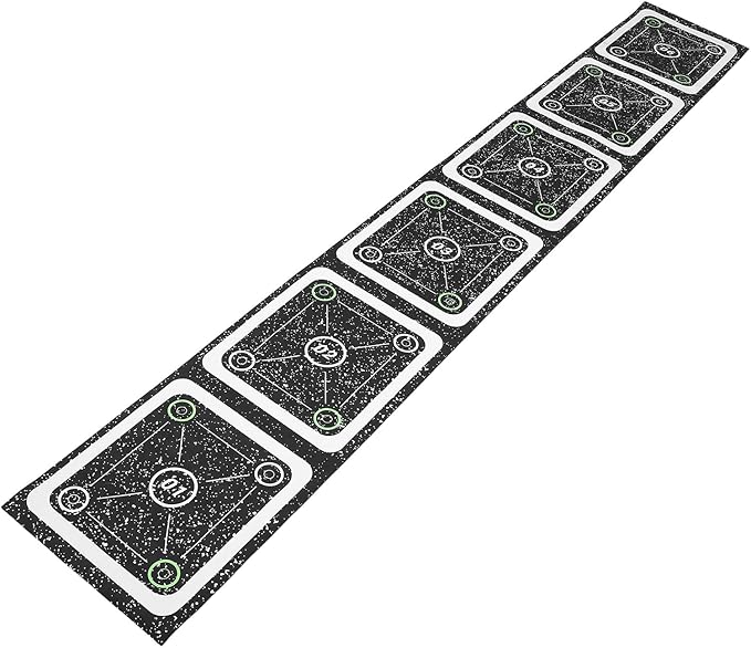 Agility Ladder Training Mat with Non-Slip Rubber Rungs, 6-Grid Speed Ladder for ’ Soccer and Football Fitness, Agility and Coordination Workout Equipment for Sports Training