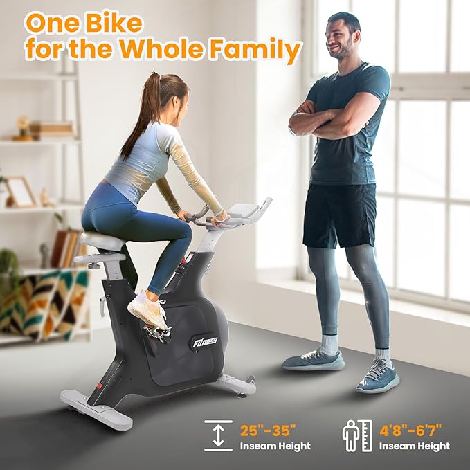 GarveeLife Exercise Bike, Stationary Bikes for Home with 32-Level Quiet Magnetic Resistance, Magnetic Stationary Bike with LED Display for 7 Types of Data, Including Pulse, Calories, and Distance Etc