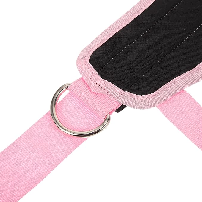 SUPVOX Adjustable Ankle Workout Straps with Buckle, 2pcs Pink Resistance Leg Strength Training Wraps for Gym Cable Machine Attachments, Multi-Functional Fitness Equipment for Home and Gym