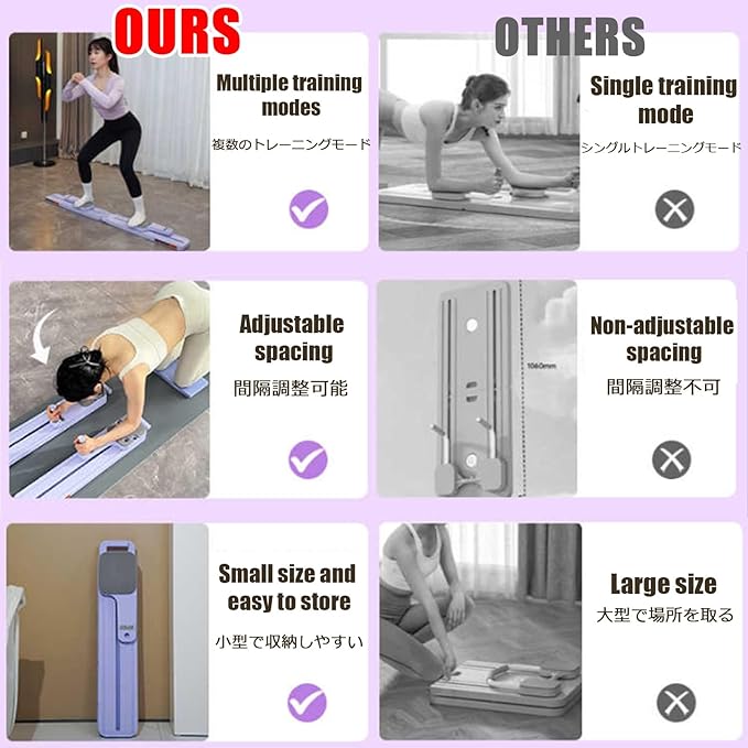Floor Muscle Training Foldable Skiing Exerciser Leg Strength Split Exerciser Ski Machine Portable Body Slimming Trainer Kegel Trainer Workout Equipment(Ivory,Touch Screen Type)