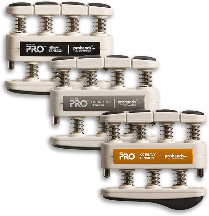 Prohands PRO Hand Exerciser, Finger Exerciser (Hand Grip Strengthener), Spring-Loaded, Finger-Piston System, Isolate and Exercise Each Finger