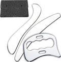 FeelFree Sport 3 in 1 Muscle Scraper Tool-Gua Sha Scraping Tool Physical Therapy Massage Tool-Soft Tissue Mobilization for Back, Legs, Arm (A+D+S)