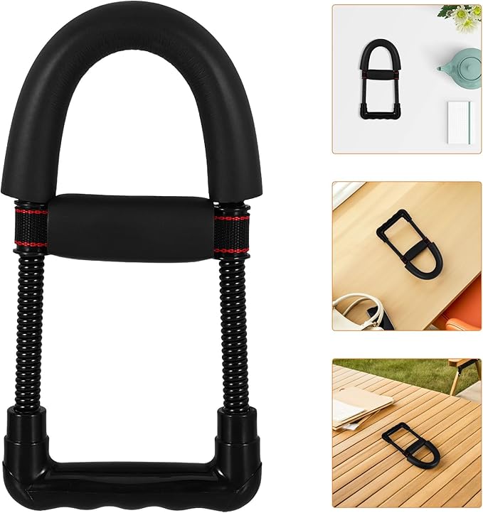 Hand Grip Strengthener and Wrist Strength Training Device, Adjustable Fitness Wrist Exerciser for Men, Black Color with Carry Case, Forearm Workout Tool for Strength Building
