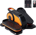 Under Desk Elliptical Machine, Portable Seated Pedal Exerciser with Remote Control, 3 Modes & 12 Adjustable Speeds, Quiet Fully Assembled Electric Leg Exerciser for Seniors Home Office