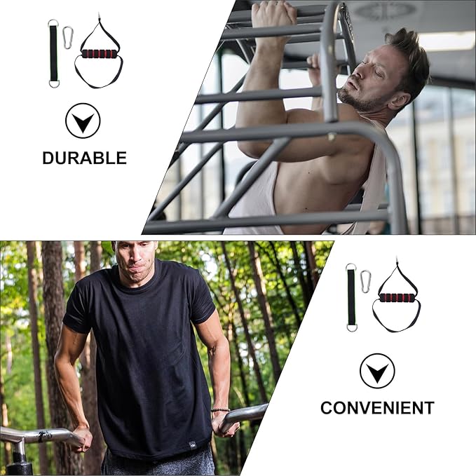 ABOOFAN Fitness Strap Handle Resistance Band Handle Exercise Training Tool Cable Machine Attachment for Home Gym Strength Workout