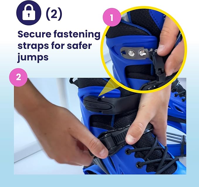 New Bounce Jumping Shoes for Kids - Premium Moon Shoes, Kangaroo Jumping Shoes, Safe and Adjustable Fit, Bouncing Shoes for Exercise and Fun