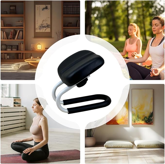 Meditation Stool - Devotional Chair, Meditation Seat | Non-Skid Yoga Stool for Spiritual Support, Foam-Padded Kneeler Bench, Compact and Foldable Design for Praying and Seated Meditation Routine