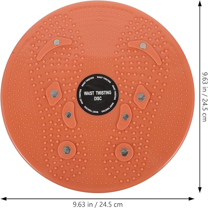 Twisting Waist Disc Slimming Massage Board Female Twisting Sports Equipment Orange Indoor Fitness Body Shaping Trainer for Home Exercise