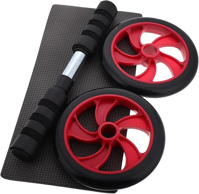 DOITOOL Ab Roller Wheel for Core Workout Quiet Fitness Abdominal Wheel with Non-slip Handles Home Gym Equipment for Indoor and Outdoor Abdominal Training