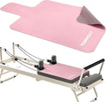 Pilates Reformer Mat Towel - 39in x 24in Non-Slip Suede Pilates Reformer Mat Cover for Pilates Enthusiast to Practice, Lightweight - Soft Surface - Silicone-Backing, Sweat-Wicking, Quick-Drying