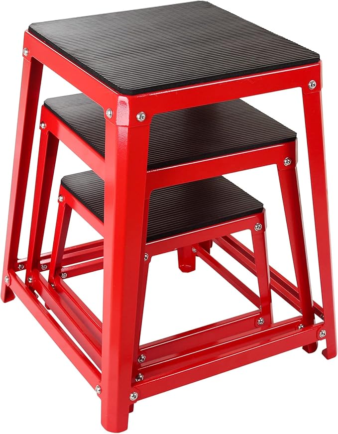 Plyometric Platform Box 12/18/20/24 Inch Fitness Exercise Jump Box Step for Fitting, Plyometric Box Jumping Exercise Training
