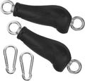 Kichvoe 2pcs Gym Handles Attachments Double Ring Fitness Equipment Handle Grips Heavy Duty Ergonomic Cable Machine Accessories for Strength Training and Pull-Down Workouts