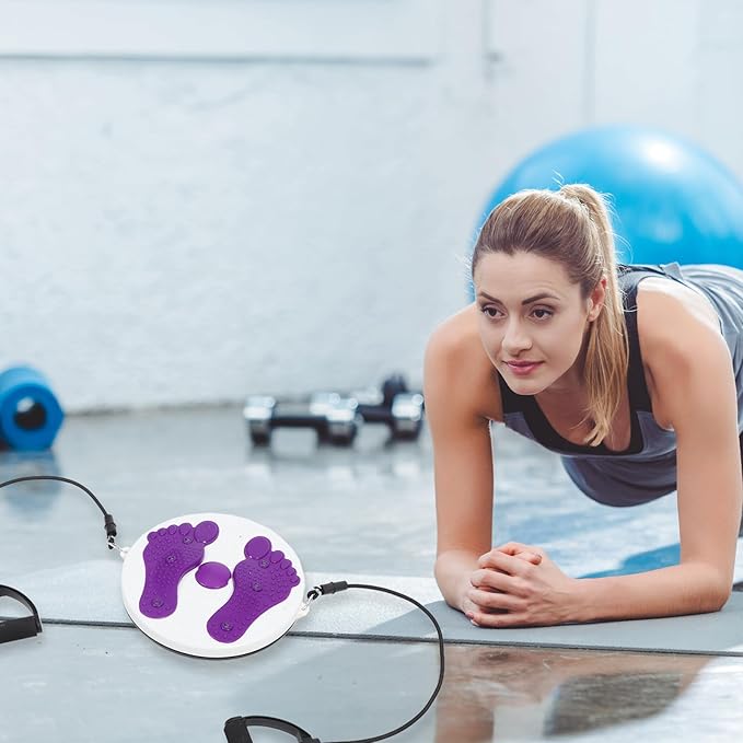 Twisting Waist Disc with Rope, Slimming Exercise Rotating Board for Home Fitness, Female Waist Trainer Massage Abdominal Workout Equipment