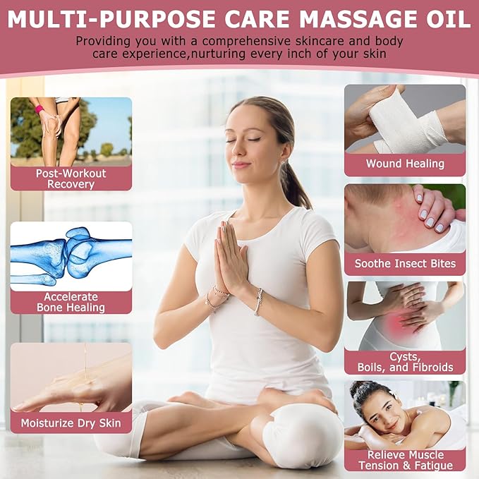Poke Root Castor Oil Organic – 1 fl oz (30ml) Natural Lymphatic Support Massage Oil, Soothing Relief for Cysts, Boils, Breast, Fibroids, Swollen Lymph Nodes & Joint – Deep Tissue Drops