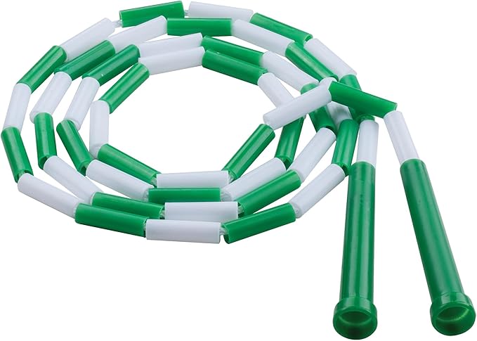 Champion Sports Plastic Segmented Jump Ropes – 7 to 16 ft Lengths – Fun, Durable Ropes for All Ages, Available in Multiple Color Options, Great for Cardiovascular Fitness & Rhythm