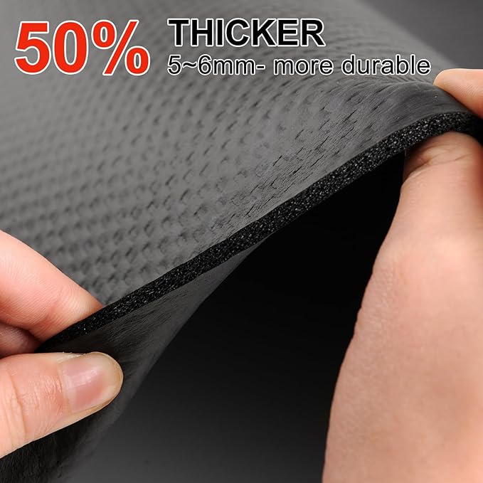 Treadmill Walking Pad Mat for Carpet Floors,23.6x60 Foldable Treadmill Mat for Hardwood Floors, Non-Slip Exercise Equipment Mat for Under Exercise Bike,Walking Pad & Elliptical,Noise Shock Absorption