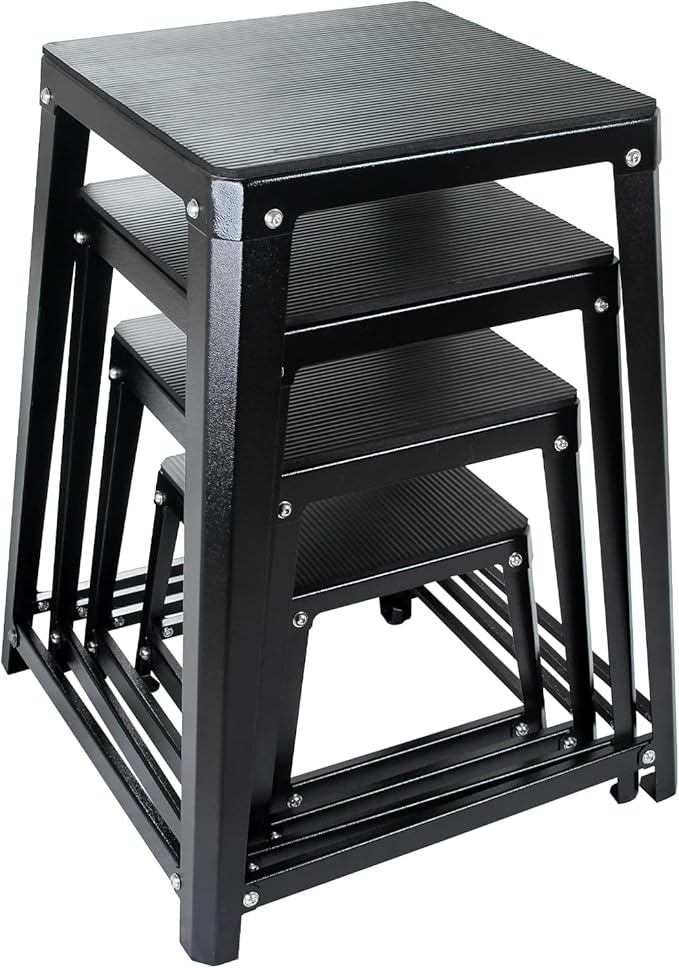Plyometric Platform Box 12/18/20/24 Inch Fitness Exercise Jump Box Step for Fitting, Plyometric Box Jumping Exercise Training