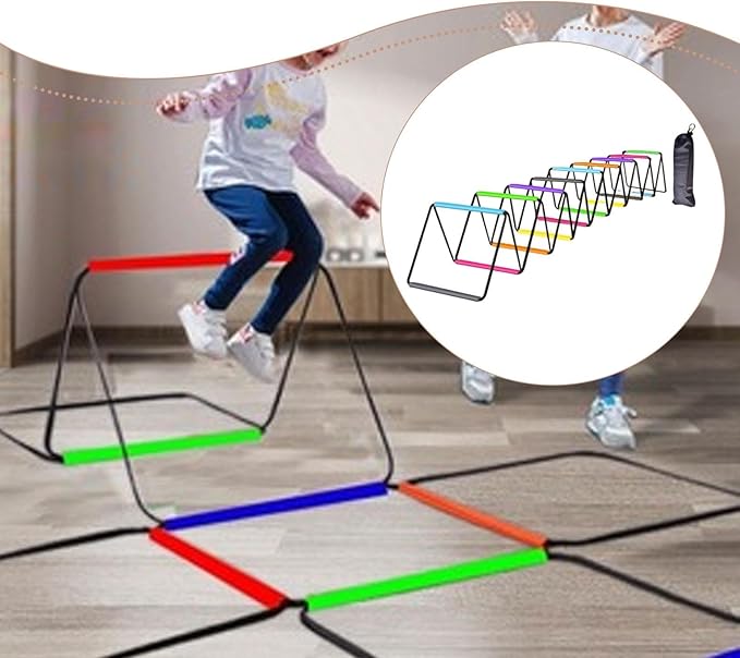 Agility Ladder Jumping Hurdles for Men Women and Kids Flexible Football Footwork Ladders Speed Ladder for Outdoor Sports