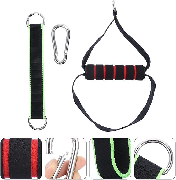 SUPVOX Resistance Band Handle Fitness Training Grip Cable Machine Attachment, Dual-use Workout Strap Handle for Strength Training and Gym Exercise Equipment