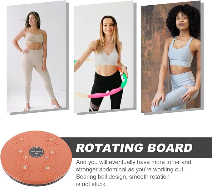 BESTonZON Twist Board for Women Slimming Machine Waist Twisting Disc Body Shaping Twisting Exercise Equipment 1pcs Orange Indoor Fitness Abdominal Trainer