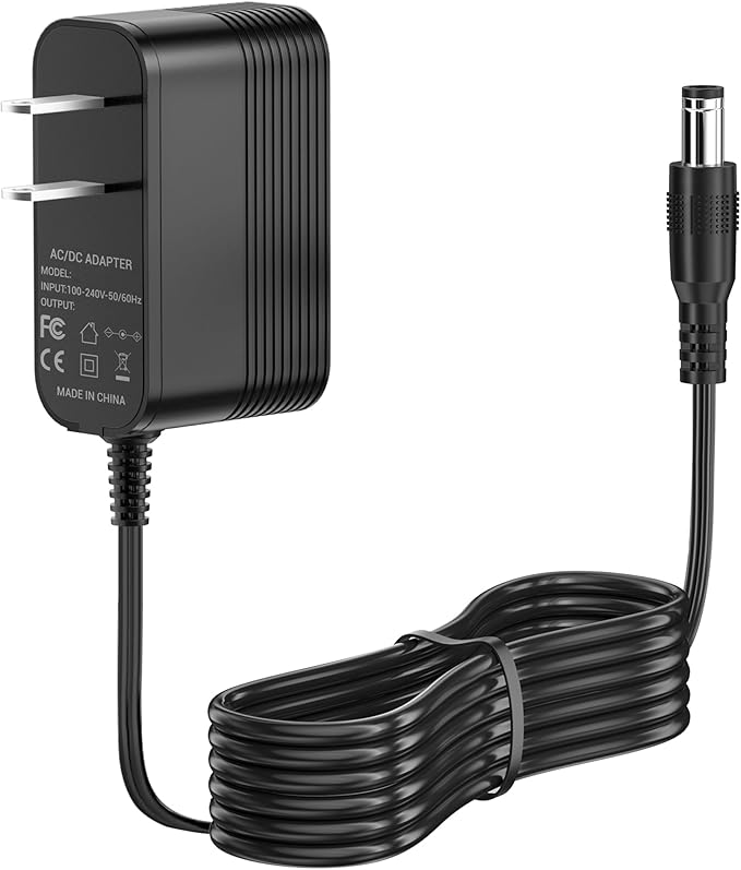 Power Cord for ProForm Elliptical Smart Strider 390 395 475 510 E, 480 490 500 600 LE, 400 700 510 EX, Cardio Cross Trainer Exercise Bike Charger Cable Cord