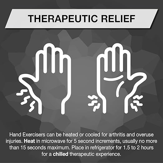 THERABAND Hand Exerciser, Ball For Hand, Wrist, Finger, Forearm, Grip Strengthening & Therapy, Squeeze Ball to Increase Hand Flexibility & Relieve Joint Pain, Black, Extra Firm