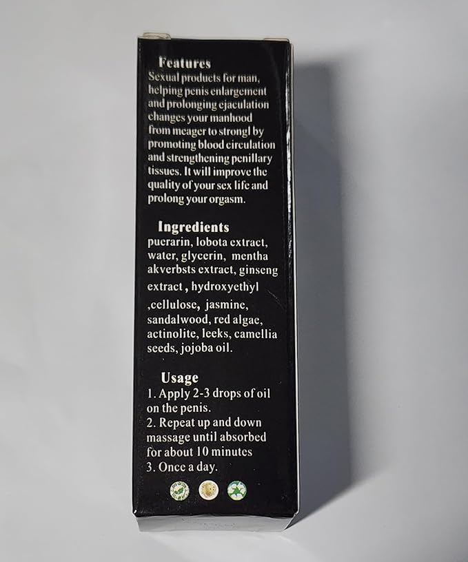 XXXL Large Size Oil Enlarge and Permanent Thickening Growth Men Energy Massage Essential Oil for Sex, Increase Dick Liquid for Health Care, Lateness Performance,Strength (2 Pack)
