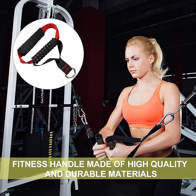 BESPORTBLE Pull Rope Handle Fitness Grip Non-Slip Exercise Handle Grip for Arms Strength Training Compatible with Home Resistance Bands Tricep Training Rope Attachment for Workout