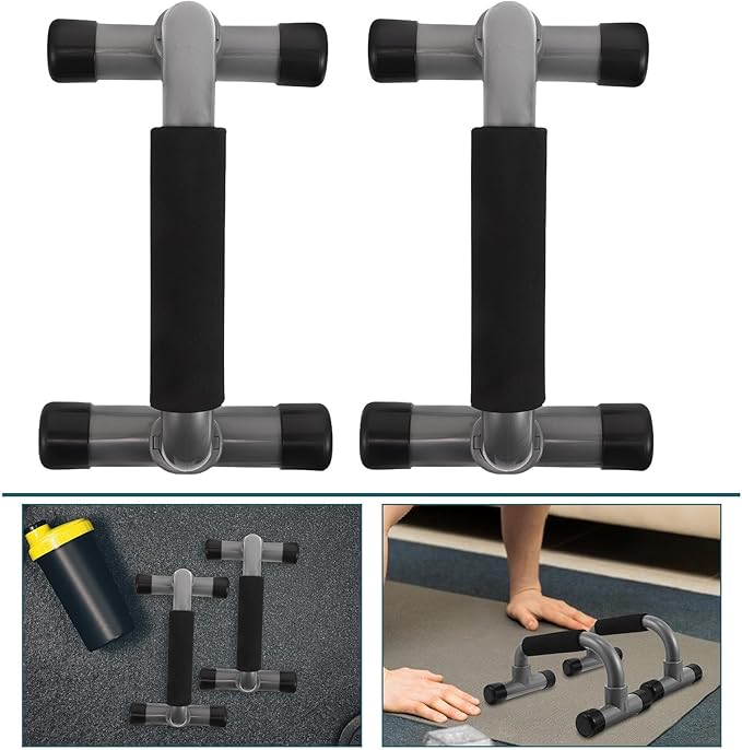 1 Pair H-structure Push up Bars Gymnastic Handles Strength Training Equipment for Home Workout Fitness Pushup Stands Suitable for Men and Beginners