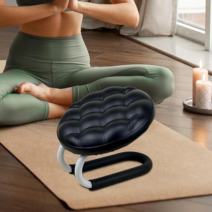 Mindfulness Meditation Stool - Prayer Kneeler Seat, Soft Sturdy Cushion Design, Comfortable Portable Support, Lightweight Easy Carry Function, Excellent Relaxation Tool, Ideal Office Zen Use