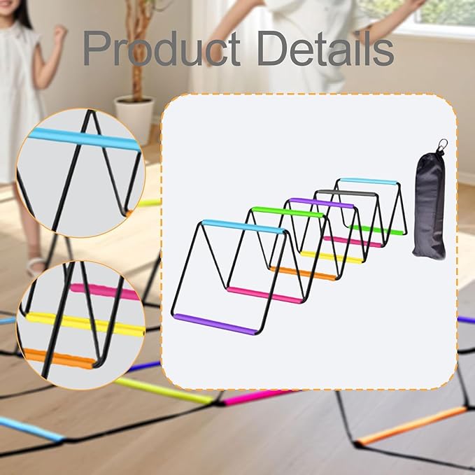 Agility Ladder Football Footwork Ladder Flexible Agility Training Equipment Jumping Hurdles for Foot Exercise Volleyball