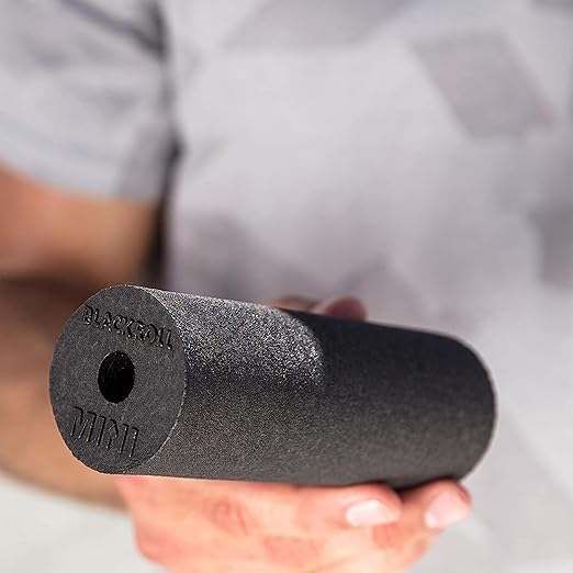BLACKROLL - Mini Foam Roller, Massage Tool for Feet, Hands, and Arms, Ideal for Travel Size and Targeted Myofascial Release, for Exercise, Massage, and Muscle Recovery, 6" x 2", Yellow