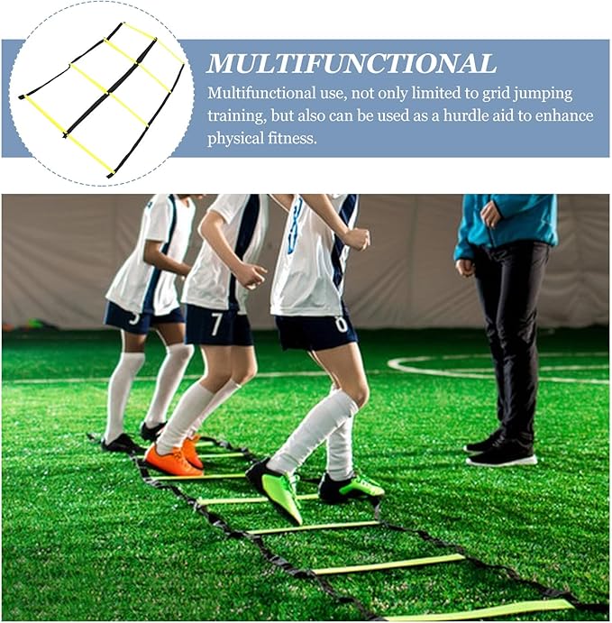 Football Speed Ladder Agility Ladder for Soccer Training – Lightweight Foldable for Athletic Footwork and Fitness Workouts