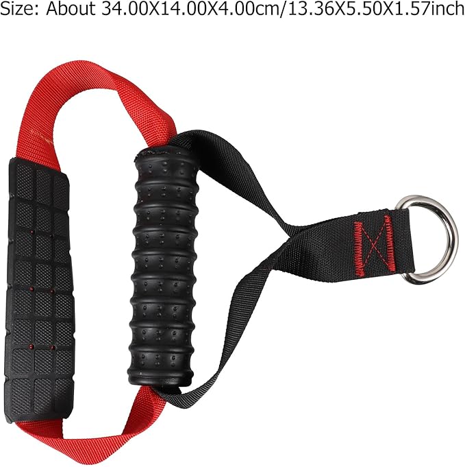 Tension Device Fitness Grip Non-slip Handle Workout Pull Rope Handle Strength Training Attachment for Arm and Tricep Exercises
