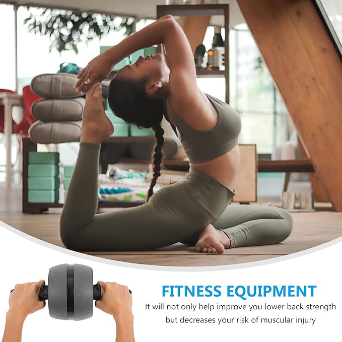 Milisten Ab Roller Wheel with Automatic Rebound Portable Abs Exercise Roller for Core Workout Home Fitness Training Men Women