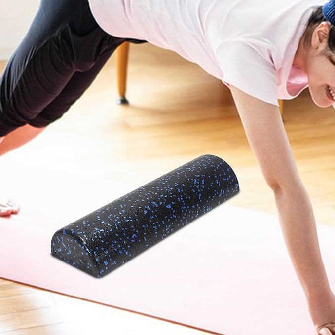Half Foam Roller Foam Half Roller Massage Muscle Roller 18inch Length Exercise Fitness Equipment Yoga Column Roller