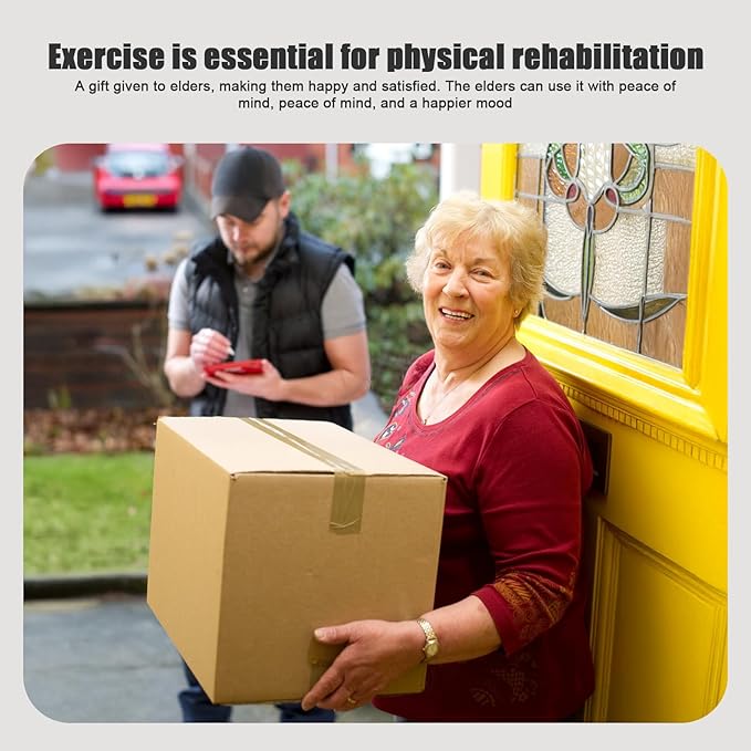 Pedal Exerciser Bike Rehabilitation Trainer for Seniors, Hand Arm Leg Knee Peddler, Adjustable Home Pedal Exercise Bike for Upper & Lower Limb, Total Body Fitness Equipment
