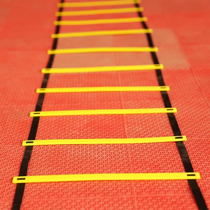 Agility Ladder – 500x40cm | Speed Agility Training Equipment Set | Speed Training Equipment for Athletes Sports Practice Adults Men Women Youth Athletes Professionals