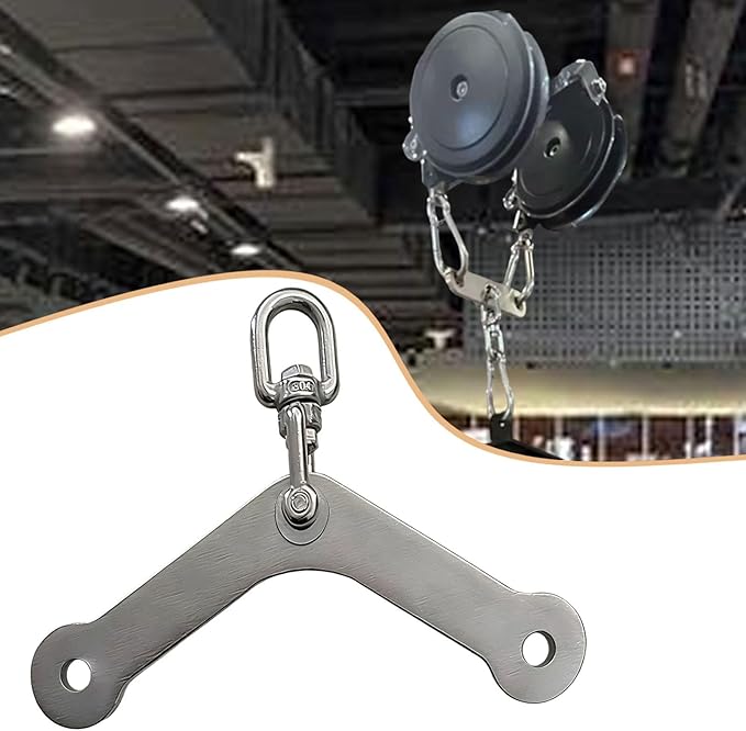 Pull Down Attachment Cable Machine Accessory for Adults Workout Stainless Steel Strength Training Pull Conversion Plate