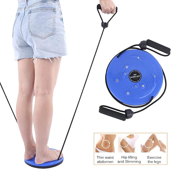 25x25cm Waist Twist Disc Twisting Board,Magnetic Twisting Waist Disc Exercise Foot Exercise Aerobic Fitness Twisting Waist Disc Multifunction for Exercise Waist Twisting Disc