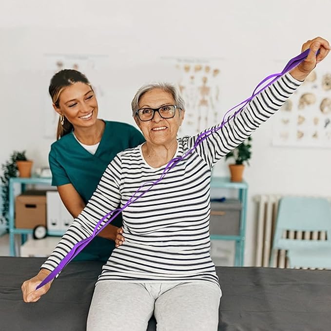 10 Loop Not-Elastic Pilate Stretch Band Stretching Strap Pilate for Home Exercise Workout Pilates and Gymnastics Stretching Yoga