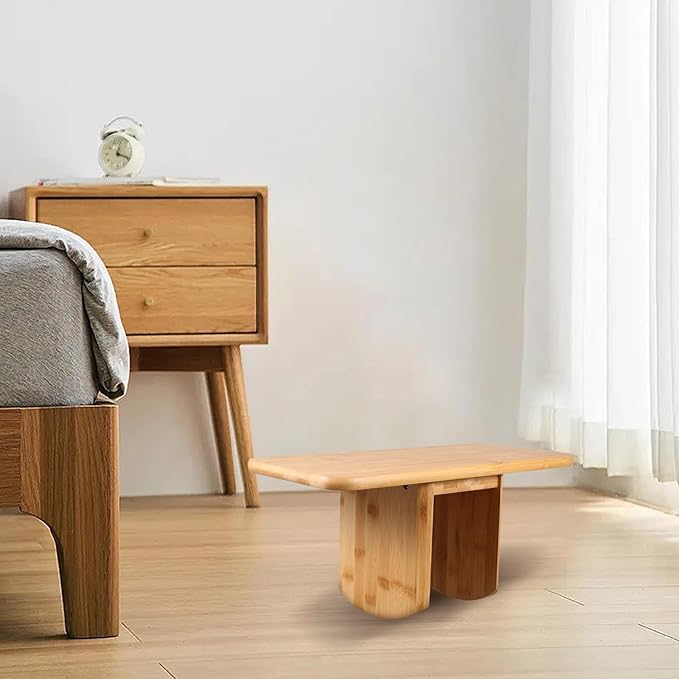 Meditation Bench Stool for Prayer and Yoga, Portable Ergonomic Wooden Sitting Bench with Comfortable Support for Adults, Compact Seat for Meditation and Zen Practice