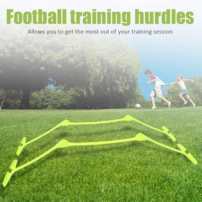 2pcs Agility Speed Training Agility Hurdles for Athletes, Adjustable and Collapsible Hurdle and Agility Ladder Set for Athletes