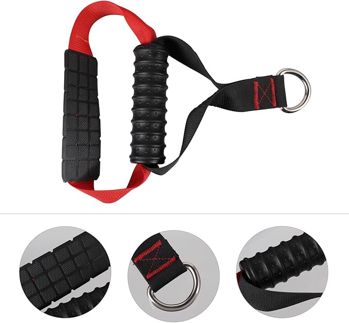 Sosoport Pull Rope Handle for Home Resistance Bands, Non-Slip Fitness Handle Grip Accessory for Arms Strength Training and Pulldown Exercises, DIY Exercise Equipment Attachment